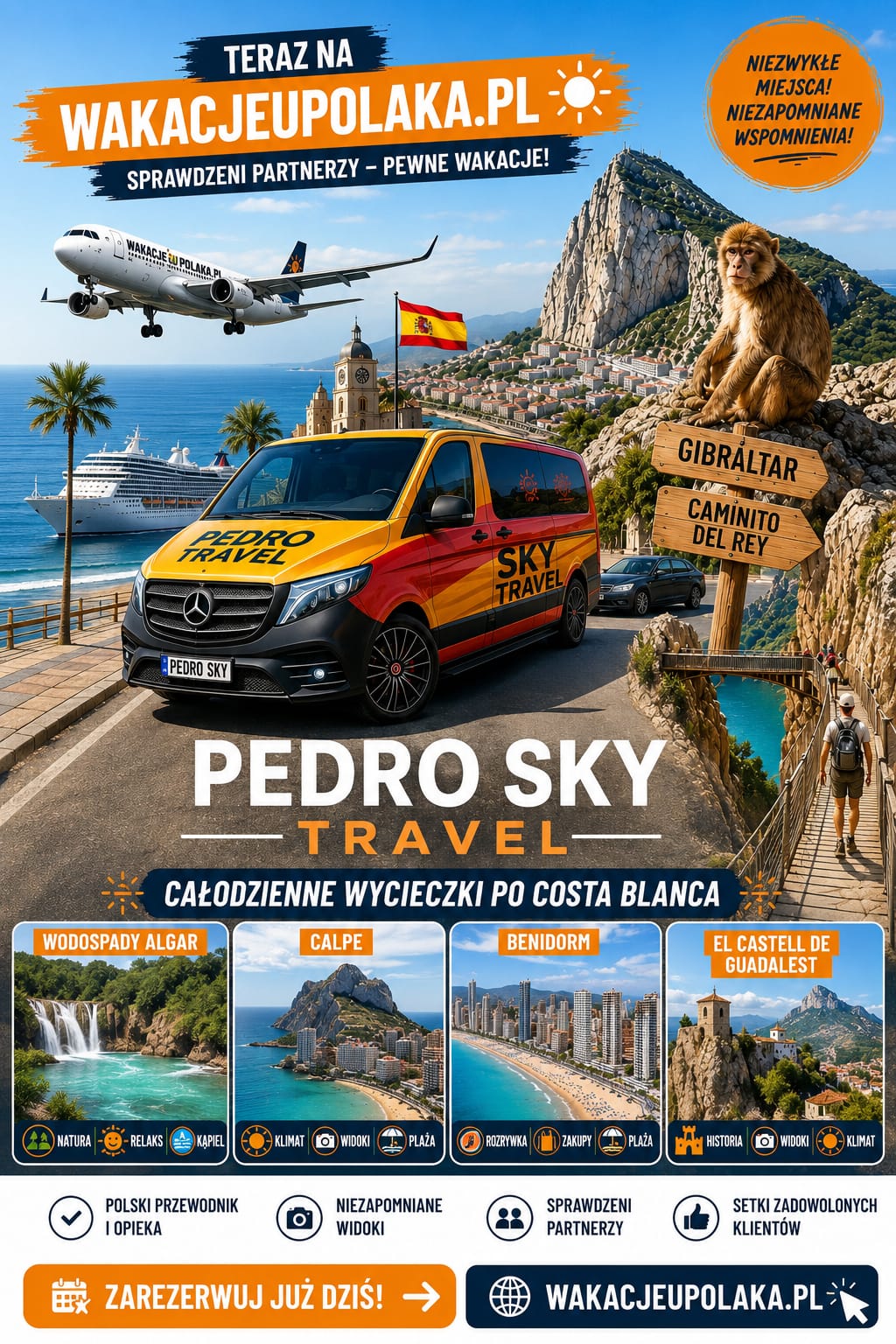 Wycieczki Costa Blanca z Pedro Sky Travel - polski przewodnik